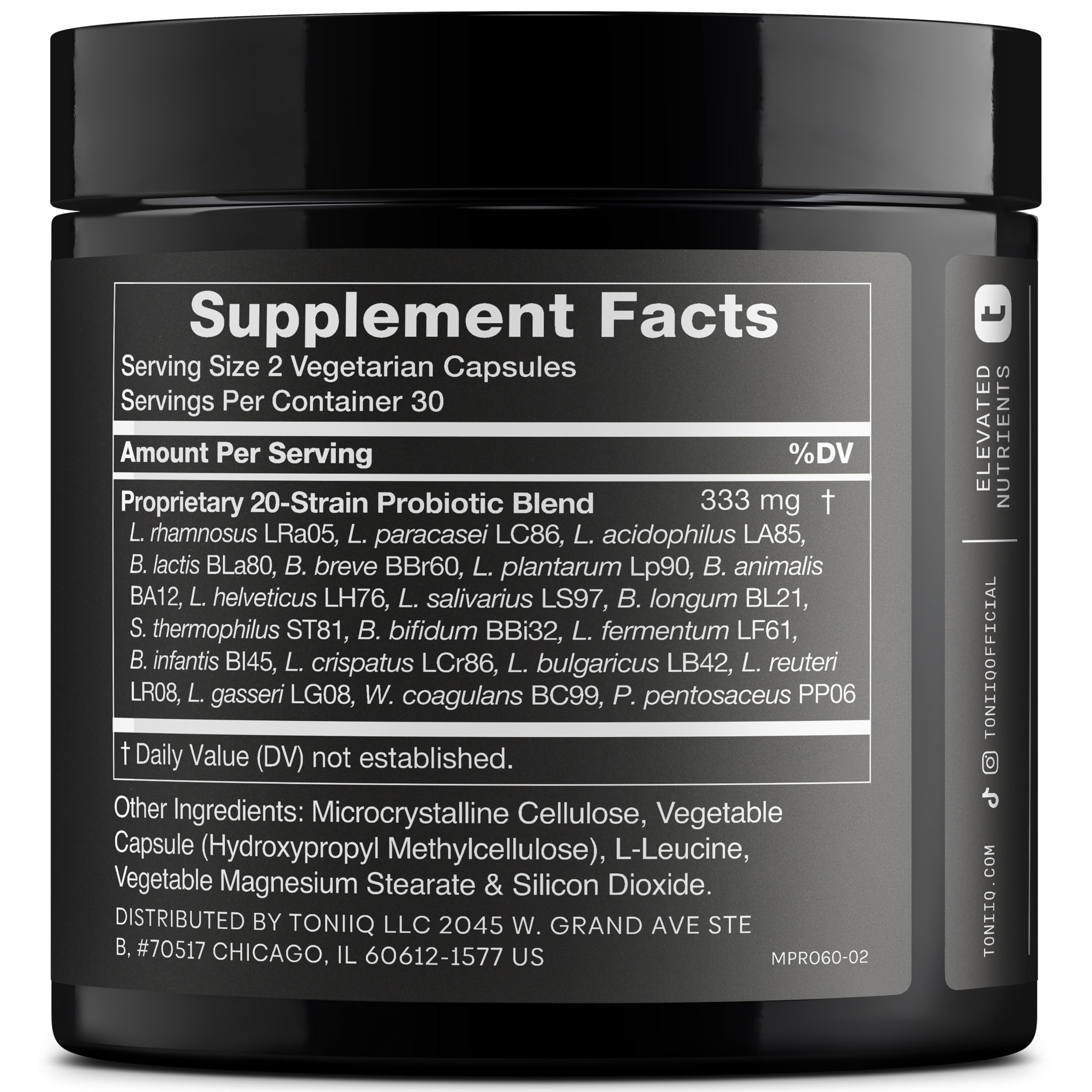 Toniiq Mens Probiotic with 20 Verified Strains – 200 Bilion CFU + 200mg FOS Prebiotic – Mens Probiotics for Gut Health - Cold-Chain & Delayed-Release – Lab-Tested Synbiotic Formula Toniiq Au supplements