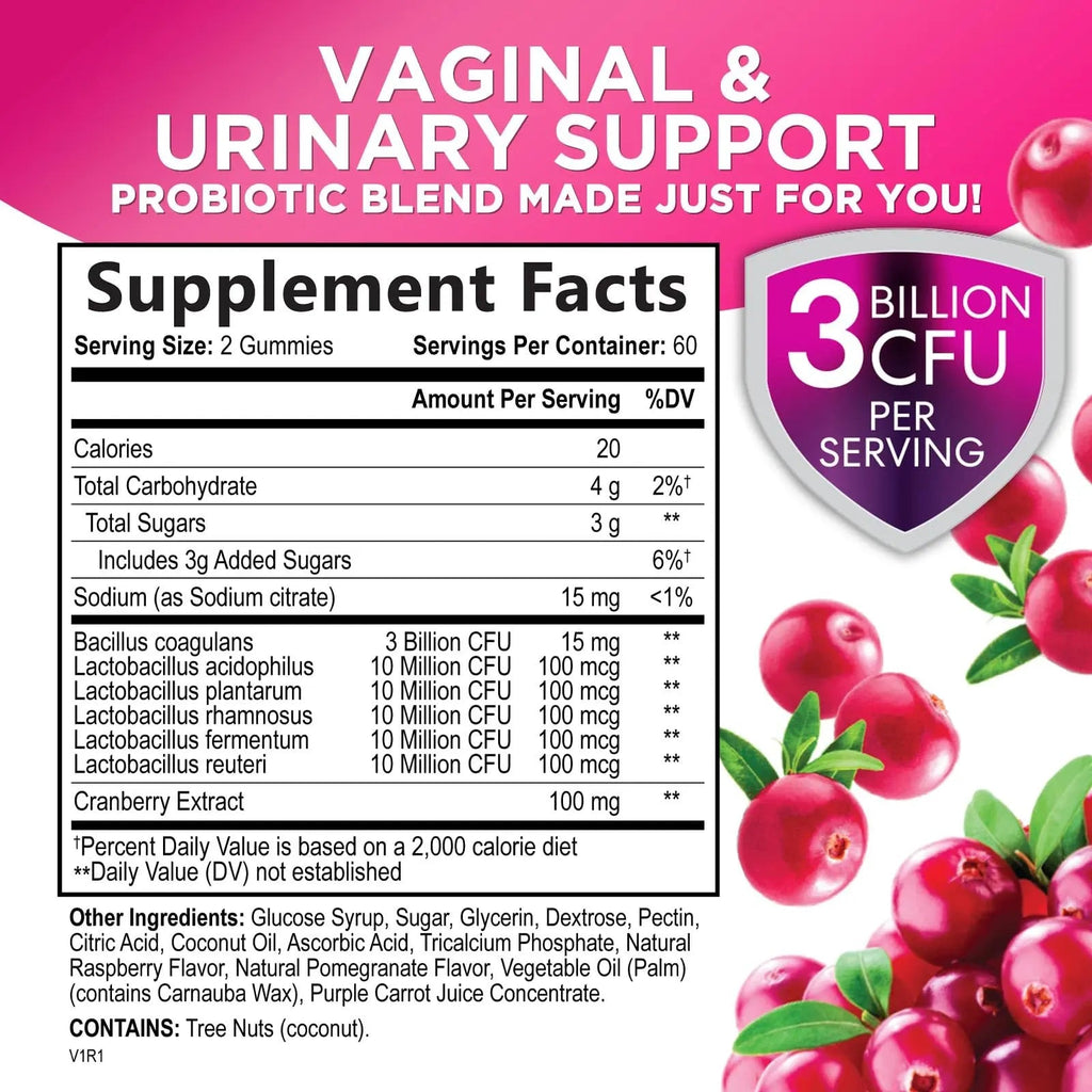 Probiotics for Women + Cranberry - 3 Billion CFU Guaranteed & 6 Vegan Strains for Women's Hello Lovely! Au supplements