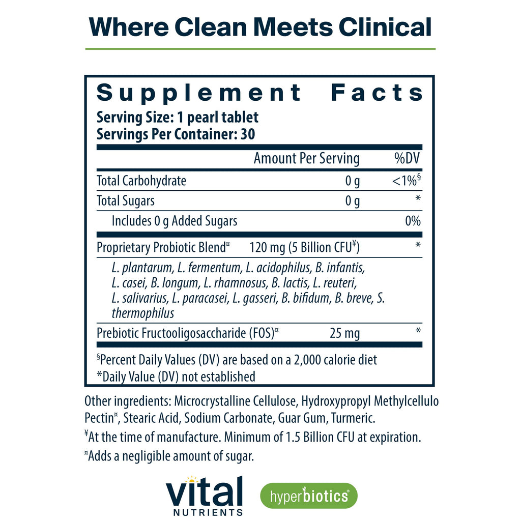 Hyperbiotics Vital Nutrients Pro-15 Prebiotics and Probiotics for Women and Men | 15 Science Backed Strains | Supports Occasional Constipation, Diarrhea, Gas & Bloating | 30 Vegan Time Release Pearls Hyperbiotics Au supplements