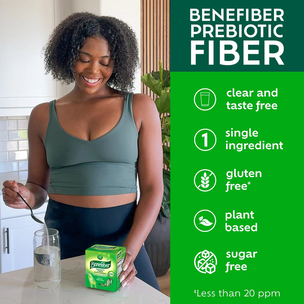 Benefiber On The Go Prebiotic Fiber Supplement Powder for Digestive Health, Daily Fiber, Unflavored - 28 Sticks (3.92 Ounces) Benefiber Au supplements
