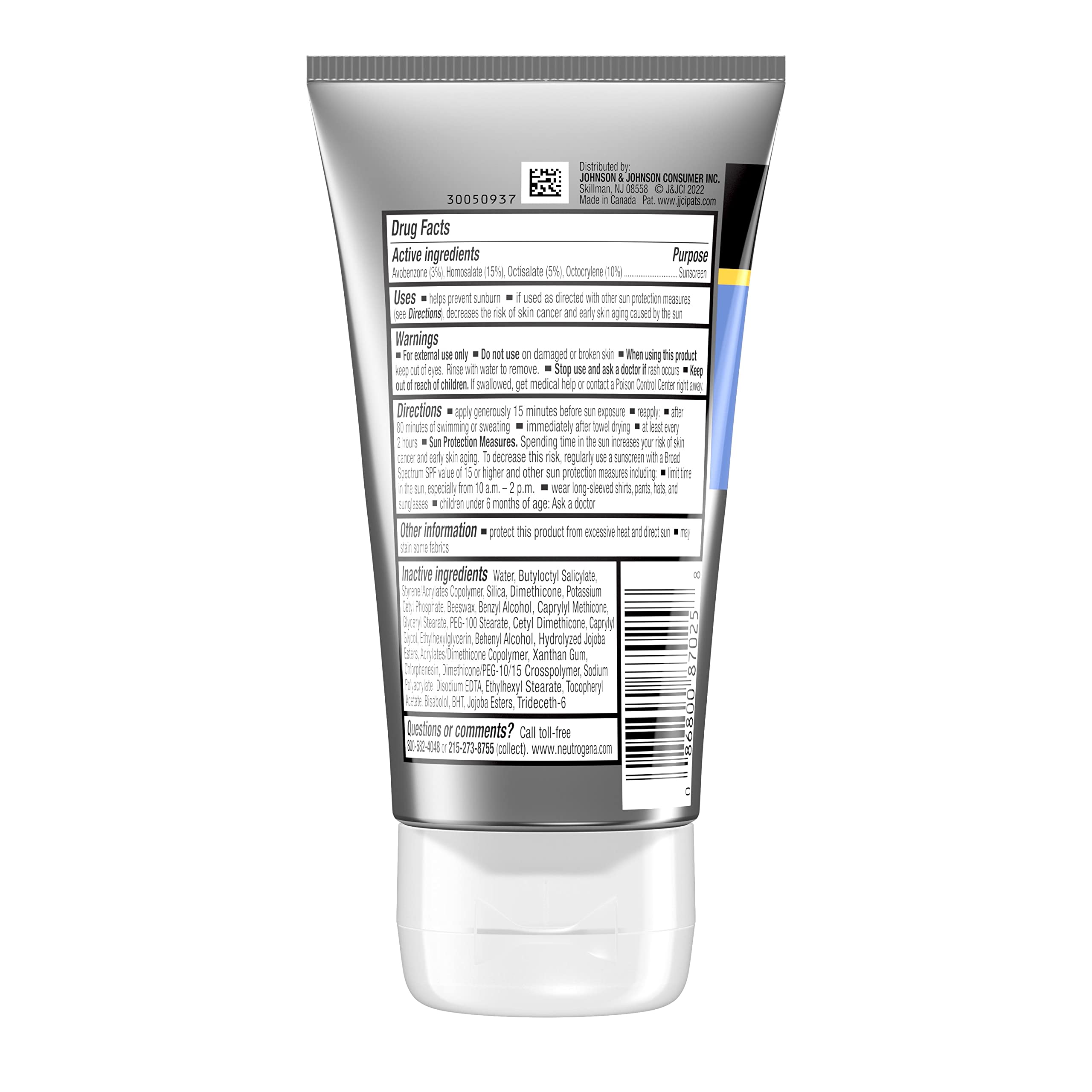 Neutrogena Sport Face Sunscreen SPF 70+, Oil-Free, 2.5 fl oz, Sweat & Water-Resistant