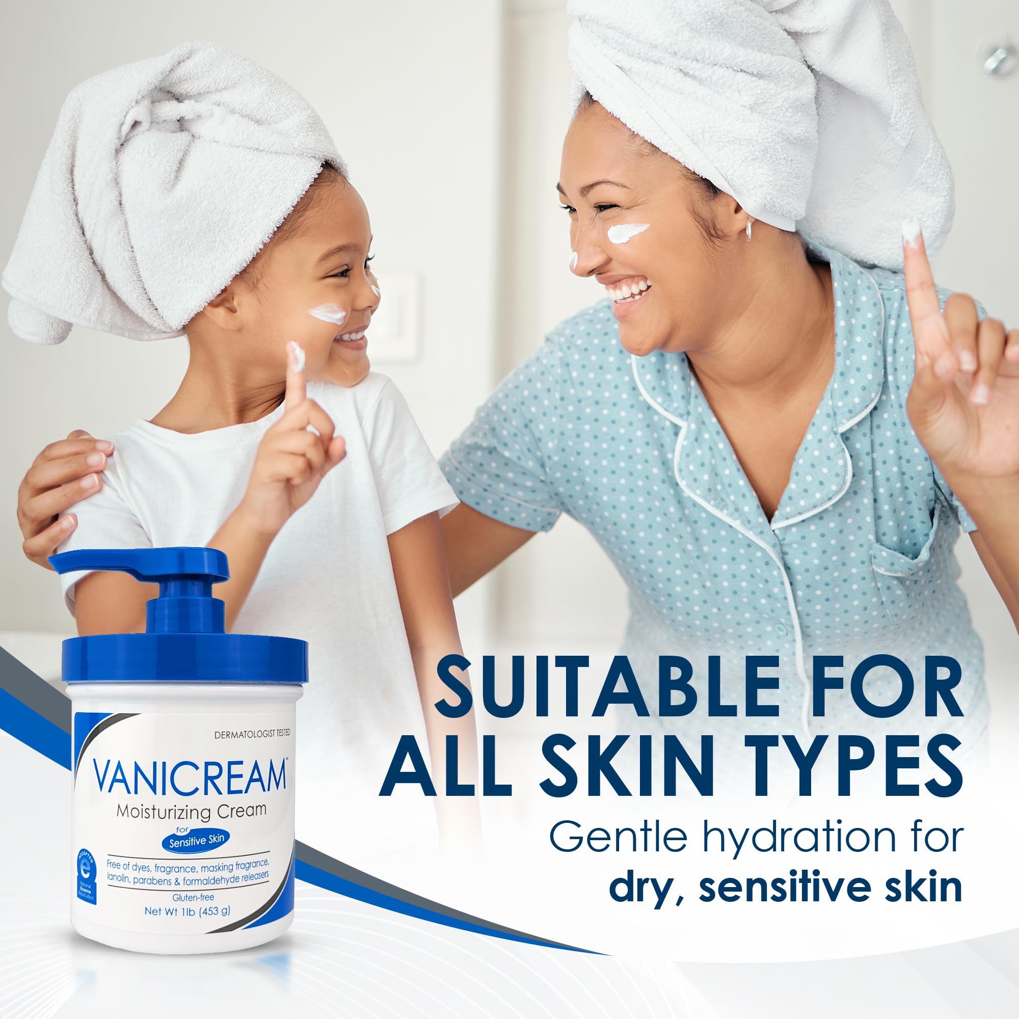 Vanicream Moisturizing Skin Cream with Pump Dispenser - 16 fl oz (1 lb) - Moisturizer Formulated