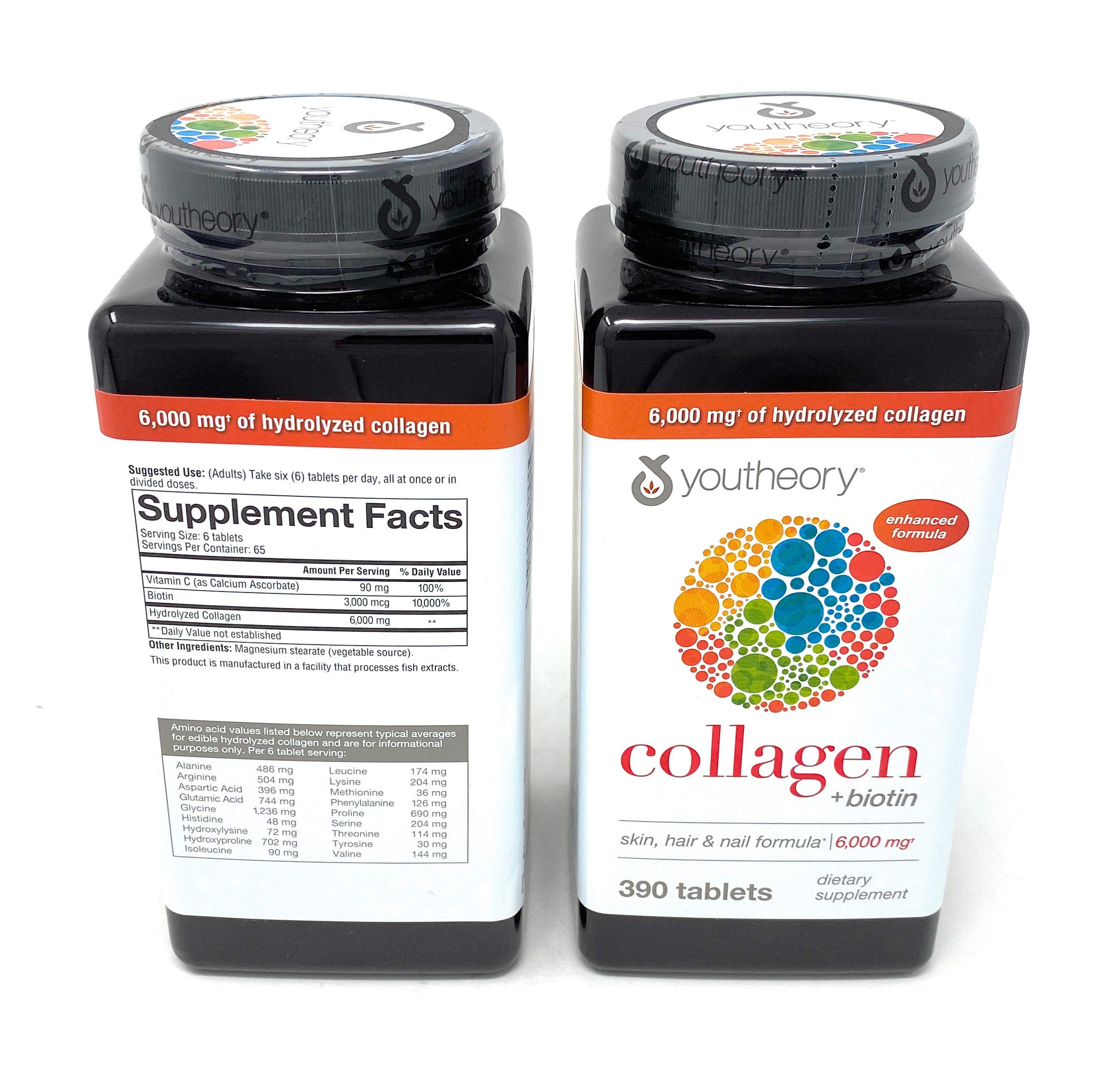 Youtheory Collagen Advanced Formula Tablets - 390 ct (2-Pack for 780 Ct)