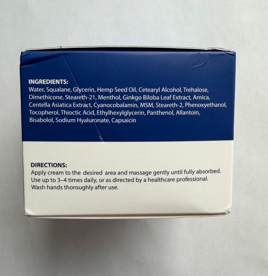 Neuropathy Cream - Maximum Strength - Arnica, MSM, Hemp Seed Oil, Ginkgo Biloba, Capsaicin - Non-Greasy with Cooling Effect - Value Pack - Natural Ingredients - Formulated in USA Arvesa Au supplements
