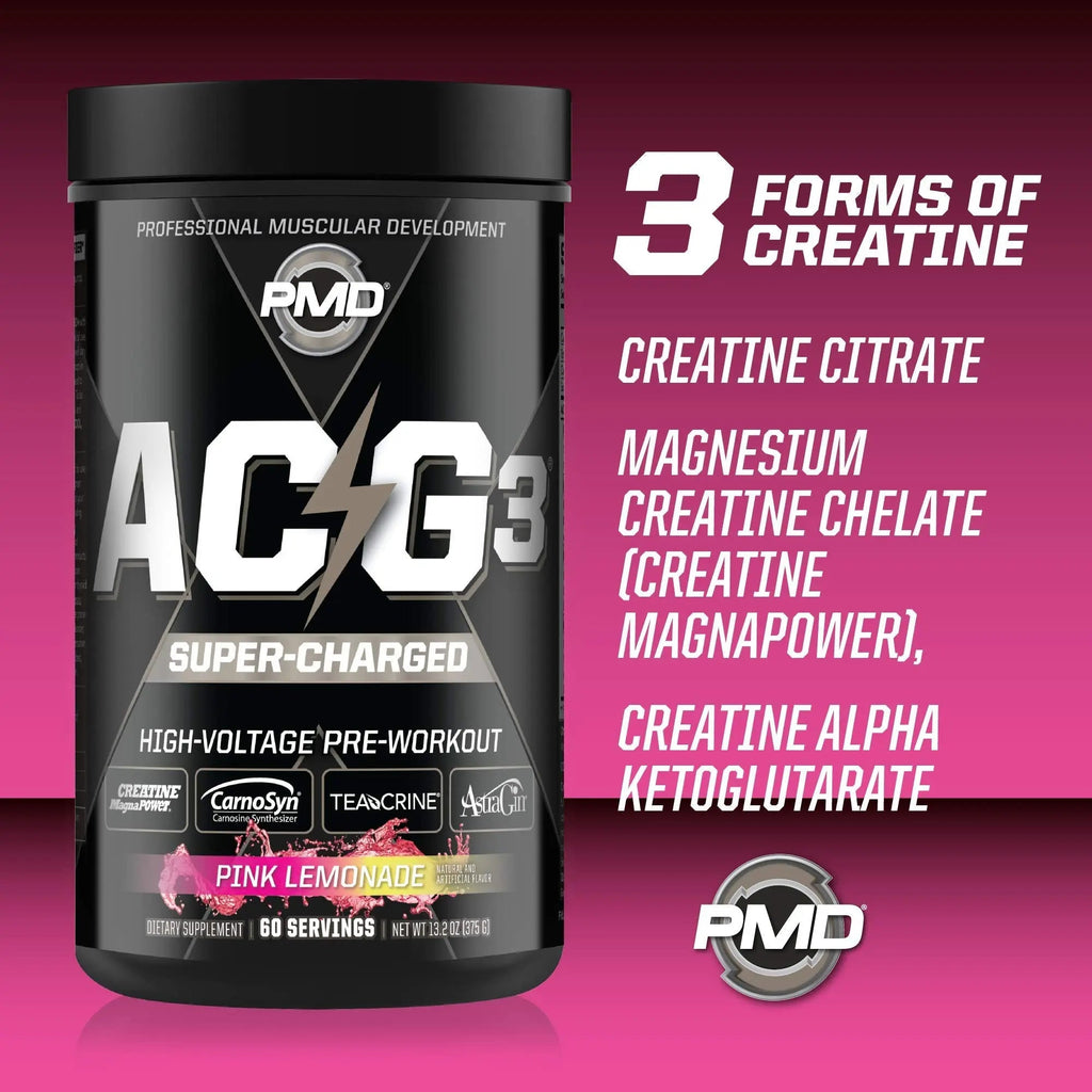 PMD Sports ACG3 Supercharged - Pre Workout - Powerful Strength, High Energy, Maximize PMD Au supplements