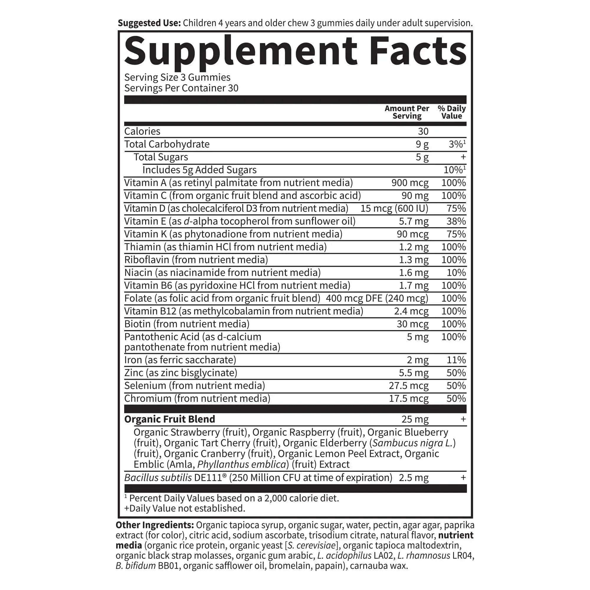 Kids Multivitamin Gummy with Iron + Probiotics for Immune Health & Digestion: Vitamins D, C, E, B, Zinc for Energy & Development, Vitamin Code Garden of Life Au supplements