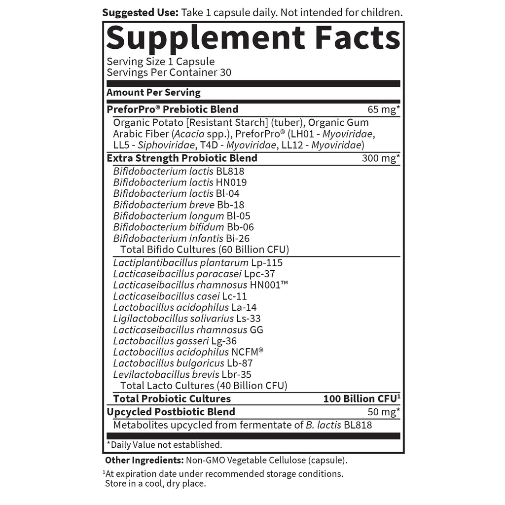 Garden of Life Dr. Formulated Pre, Post & Probiotics 100 Billion CFU Once Daily 3-in-1 Complete Probiotics, Prebiotics & Postbiotics Supplement for Women and Men – Extra Strength, 30 Day Supply Garden of Life Au supplements