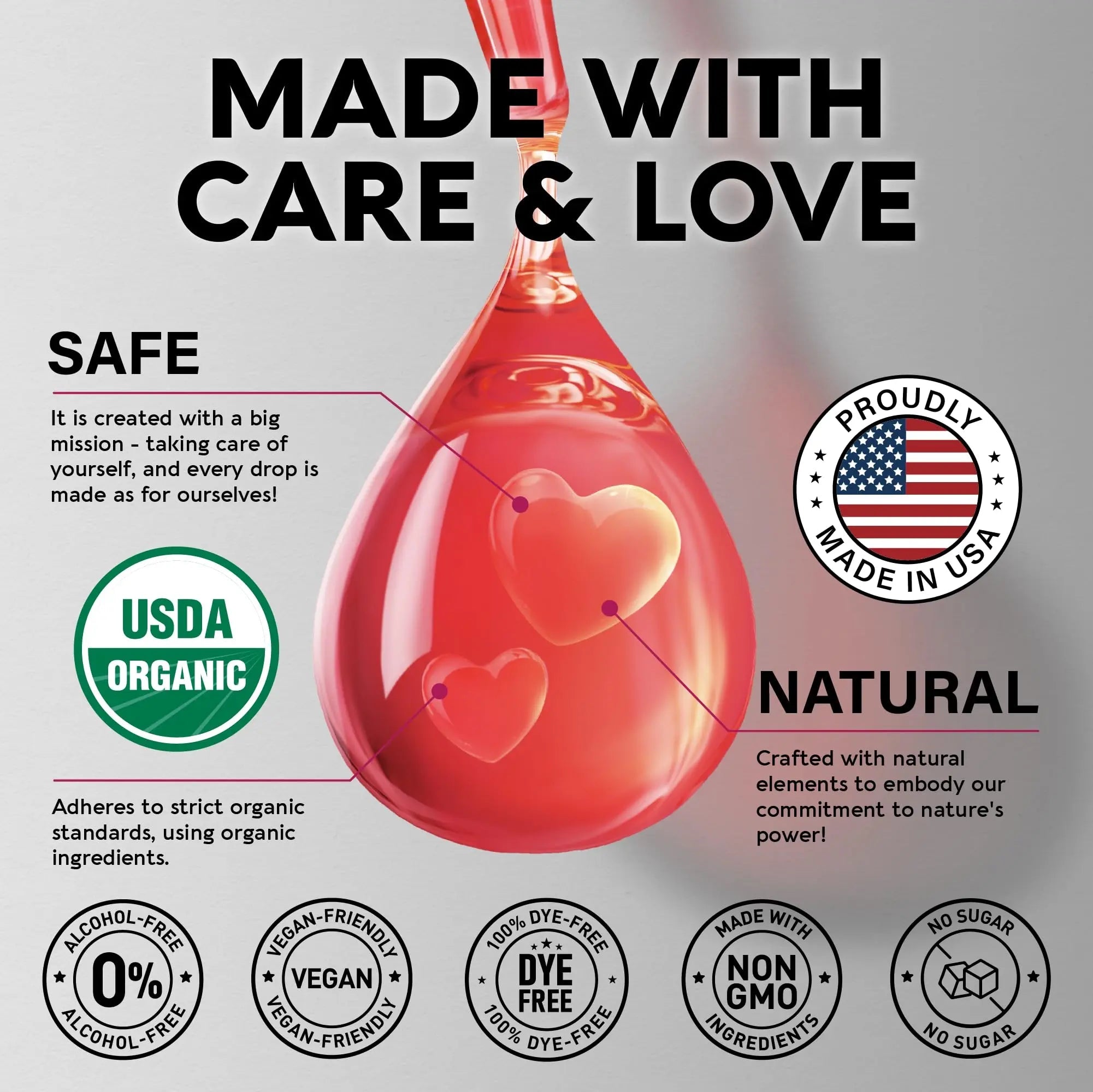 USDA Organic Vitamin B Complex Liquid Drops - 8-in-1 B Complex Vitamins: B1, B2, B3, B5 NUTRAHARMONY Au supplements