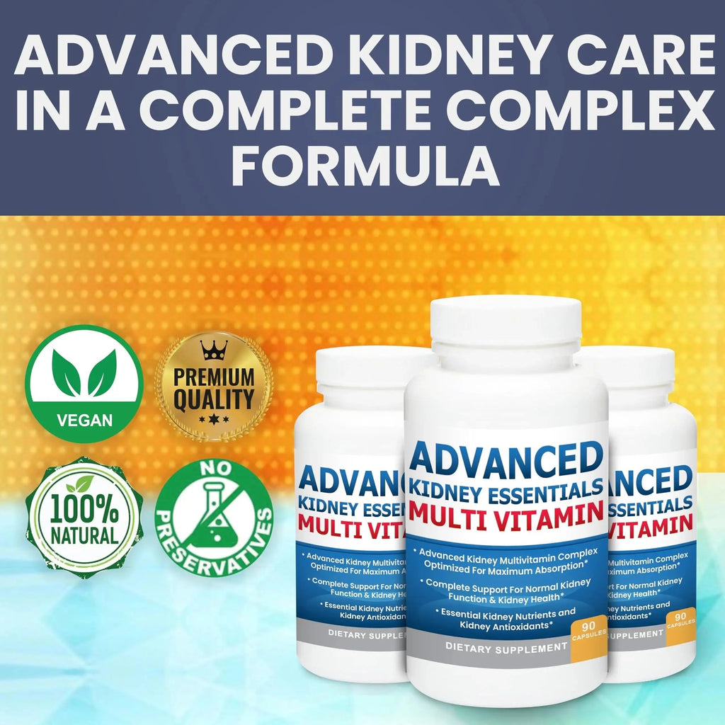 Advanced Kidney Essentials Multivitamin. Kidney Support Supplement for Complete Kidney Health. Kidney Health Supplement Kidney Restore Au supplements