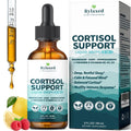Cortisol Supplements for Women & Men, 18 in 1 Stress & Mood Support Drops with Magnesium 480mg, GABA, Ashwagandha, L-Theanine & Phosphatidylserine, for Relaxation & Sleep, Lemon Raspberry Flavor 60mL Rylaxed Au supplements