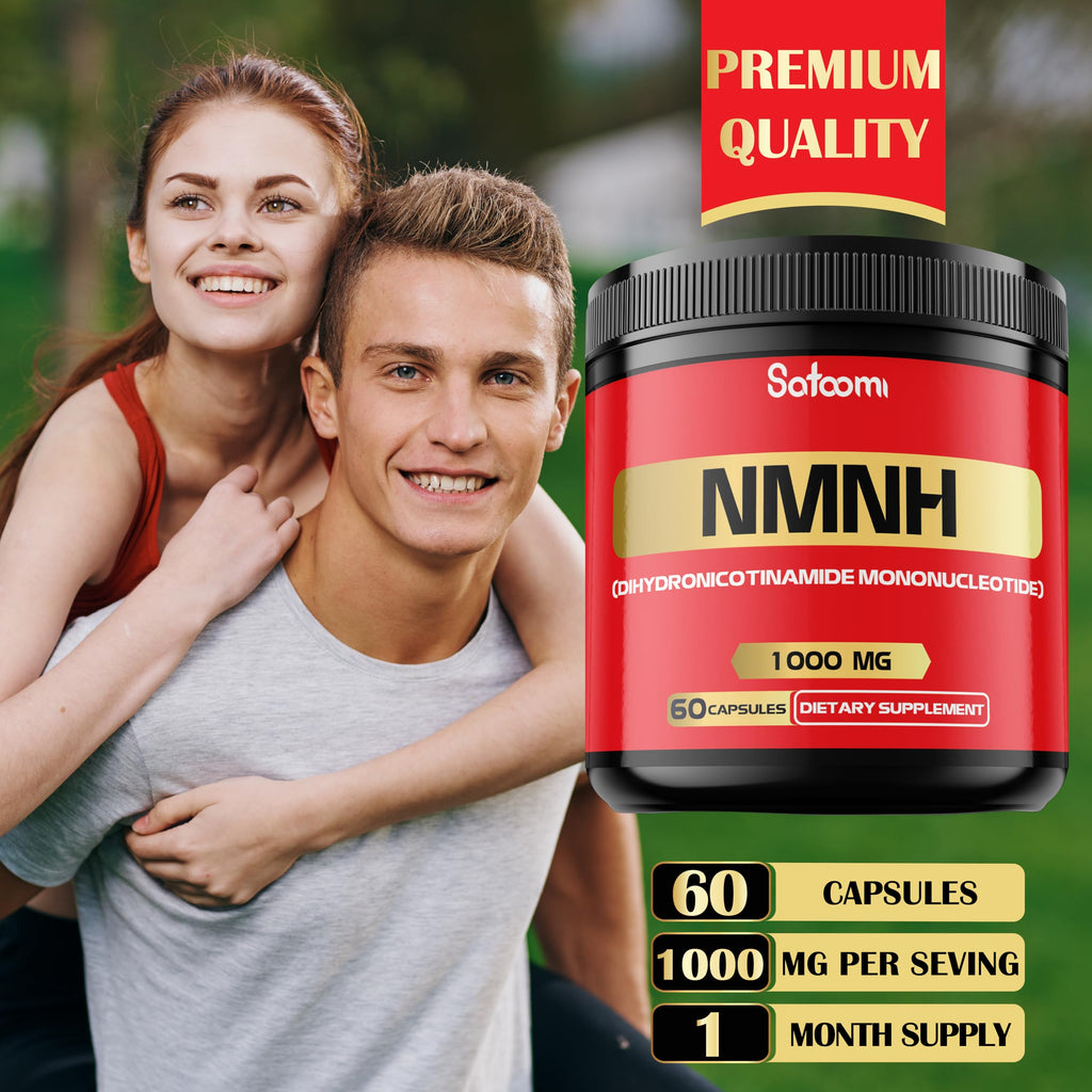 NMNH (Dihydronicotinamide Mononucleotide) -NMN Supplement Alternative - 1000mg per Serving NAD Supplement to Support NAD - 60 Capsules - 30 Days Supply Satoomi Au supplements