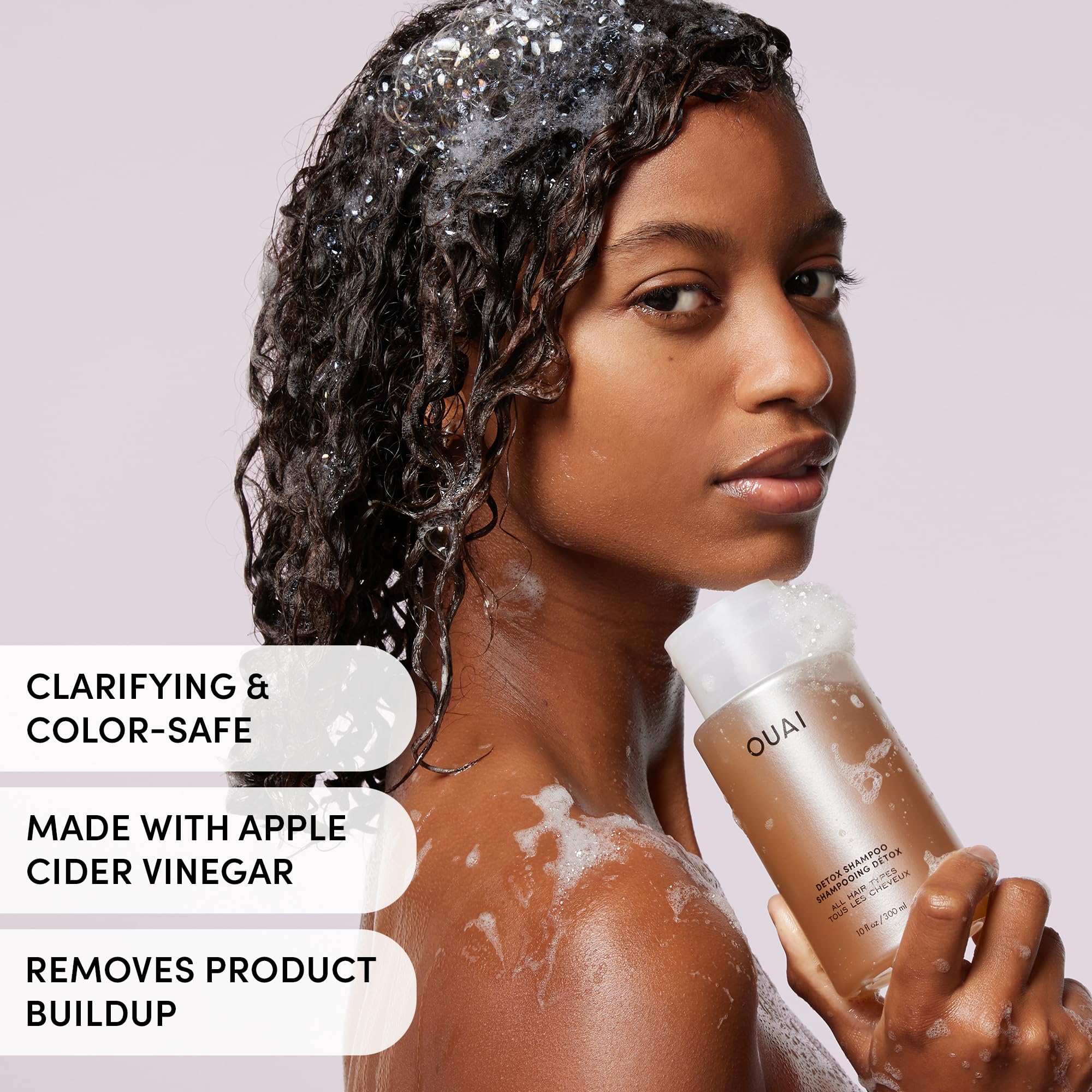 OUAI Hair Care Set - Clarifying Shampoo & Exfoliating Scalp Scrub - Deep Cleansing & Balancing - Hair Care Kit with Detox Shampoo & Travel Size Sugar Scrub for Scalp (2 Count) OUAI Au supplements