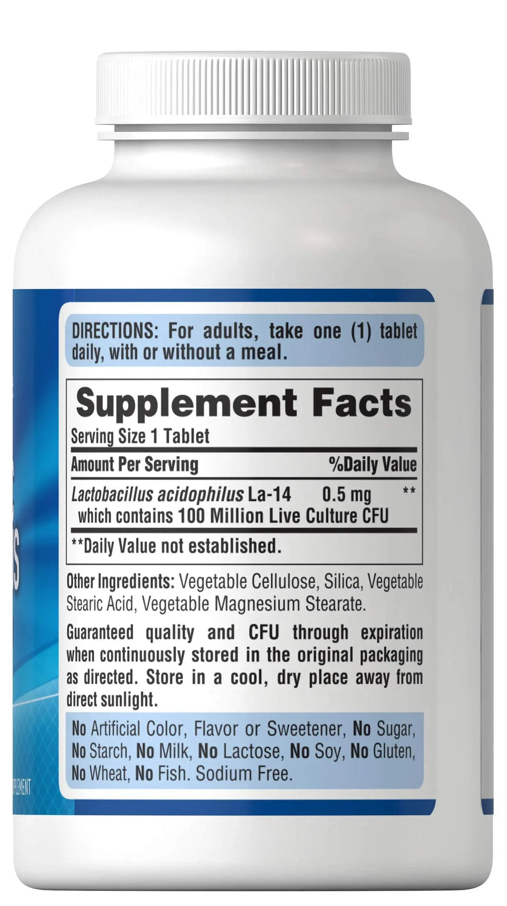 Puritan's Pride Probiotic Supplement, Acidophilus, Capsule, 250 Count(Pack of 1) Puritan's Pride Au supplements