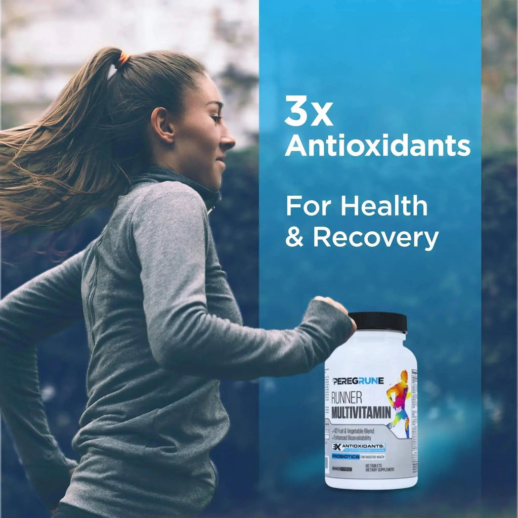PEREGRUNE Runner Multivitamin | Engineered Vitamin with Antioxidants and Complete B Complex to Support Endurance & Energy | PEREGRUNE Au supplements