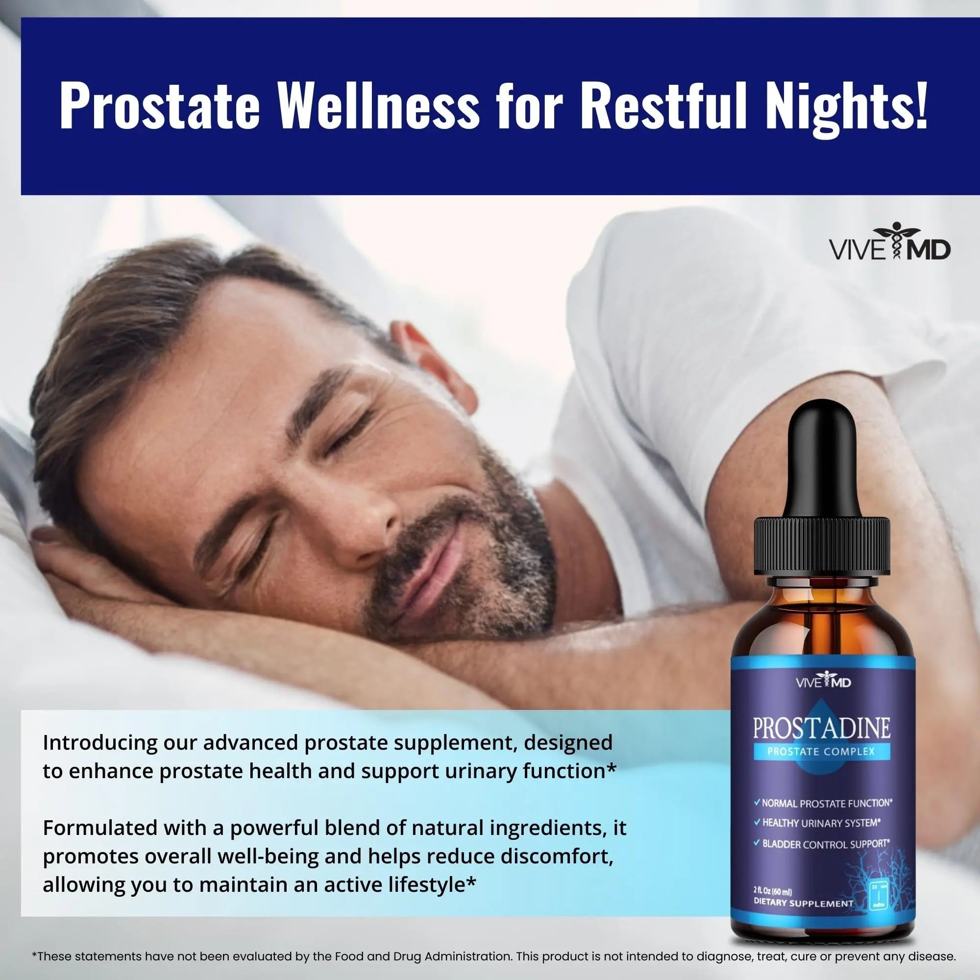 VIVE MD Prostadine Drops for Prostate Health, Bladder Urinating Issues - Prostadine Official Drop Formula - Extra Strength with Pomegranate, Prostadine Reviews (Package of 5) VIVE MD Au supplements