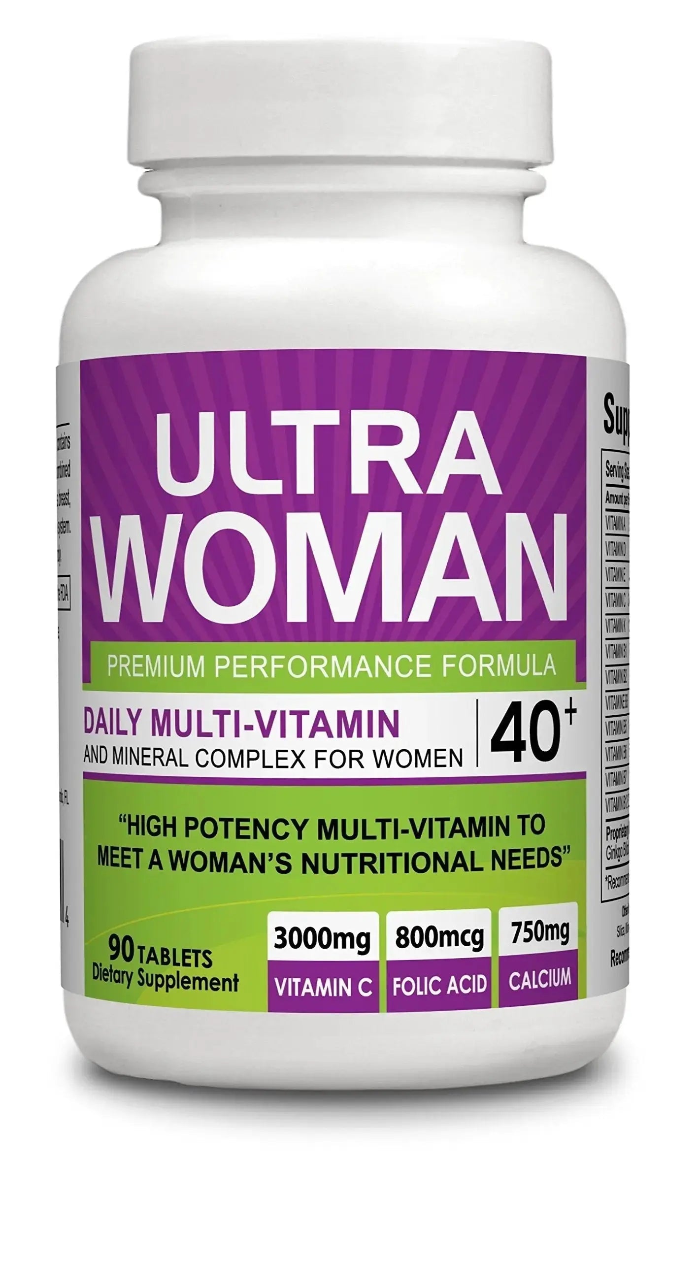 Body Shop Nutrition Ultra Woman - Multi-Vitamins 90 Tablets - Premium Performance Formula 100% Natural - Multivitamins for Woman Body Shop Nutrition Au supplements