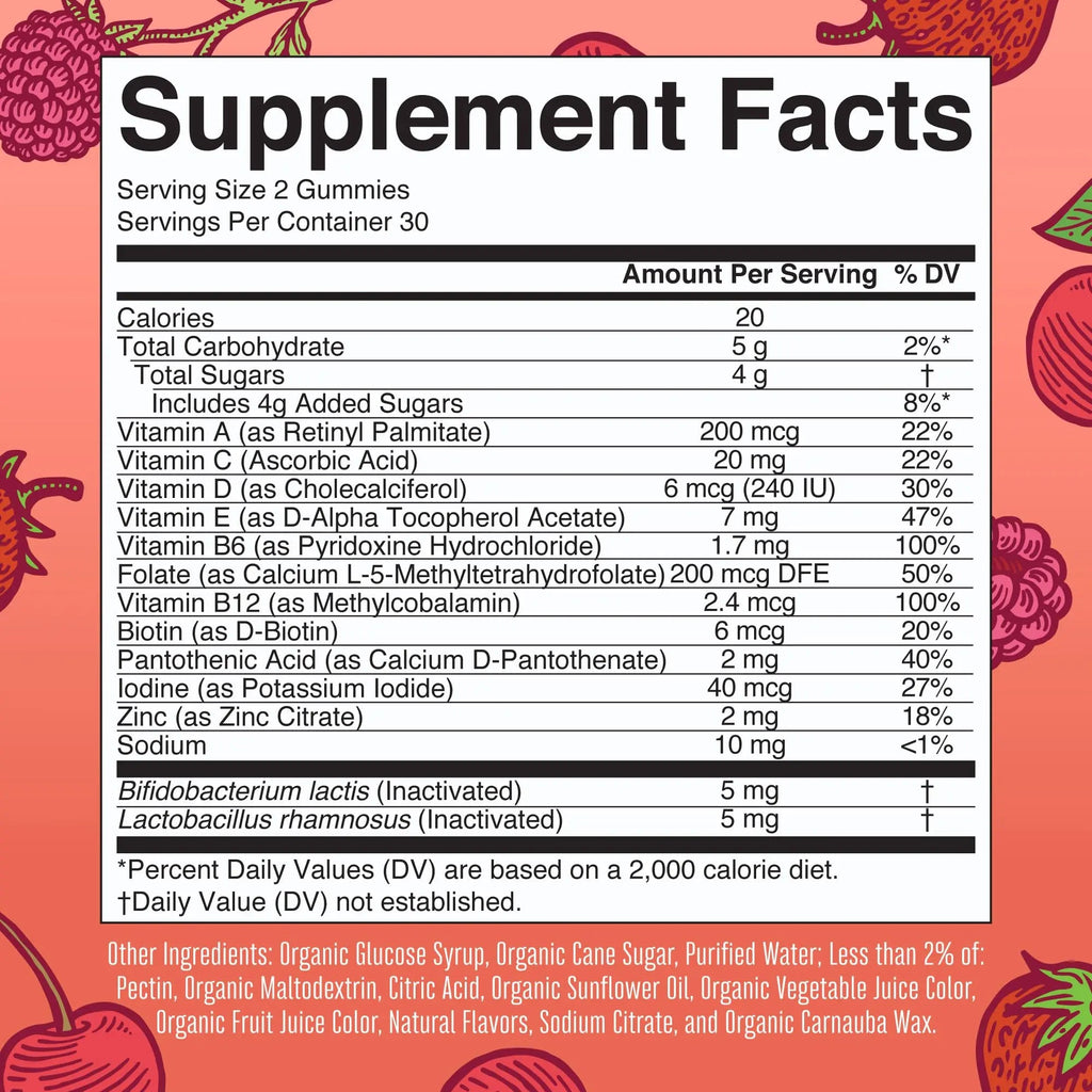 Kids Vitamins by MaryRuth's | USDA Organic | Multivitamin Gummies + Postbiotics for Ages 4+ | Multivitamin for Kids with Lactobacillus Rhamnosus | MaryRuth Organics Au supplements