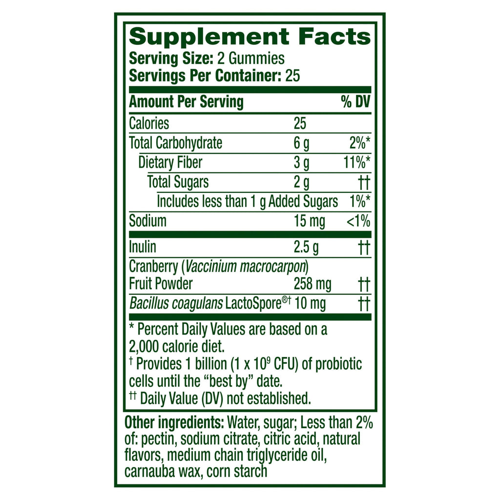 Align Probiotic, Women's Dualbiotic, Womens Probiotic Gummies, Prebiotics and Probiotics for Women, with Cranberry for Urinary Tract Health