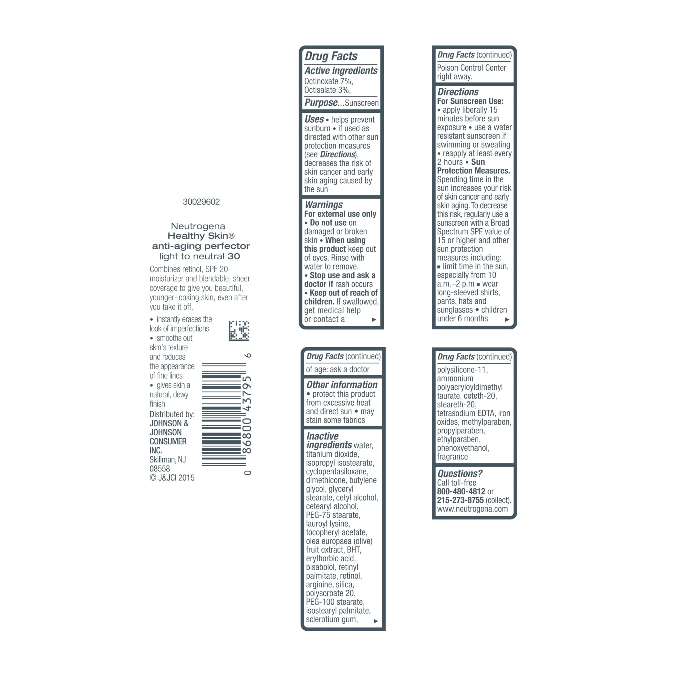 Neutrogena Retinol Treatment & Tinted Facial Moisturizer, Healthy Skin Anti-Aging Perfector