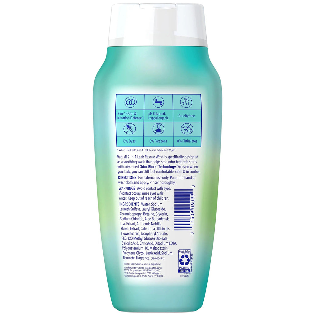 Vagisil 2-in-1 Leak Rescue Daily Intimate Feminine Wash for Women, Gynecologist Tested & Hypoallergenic Vagisil Au supplements