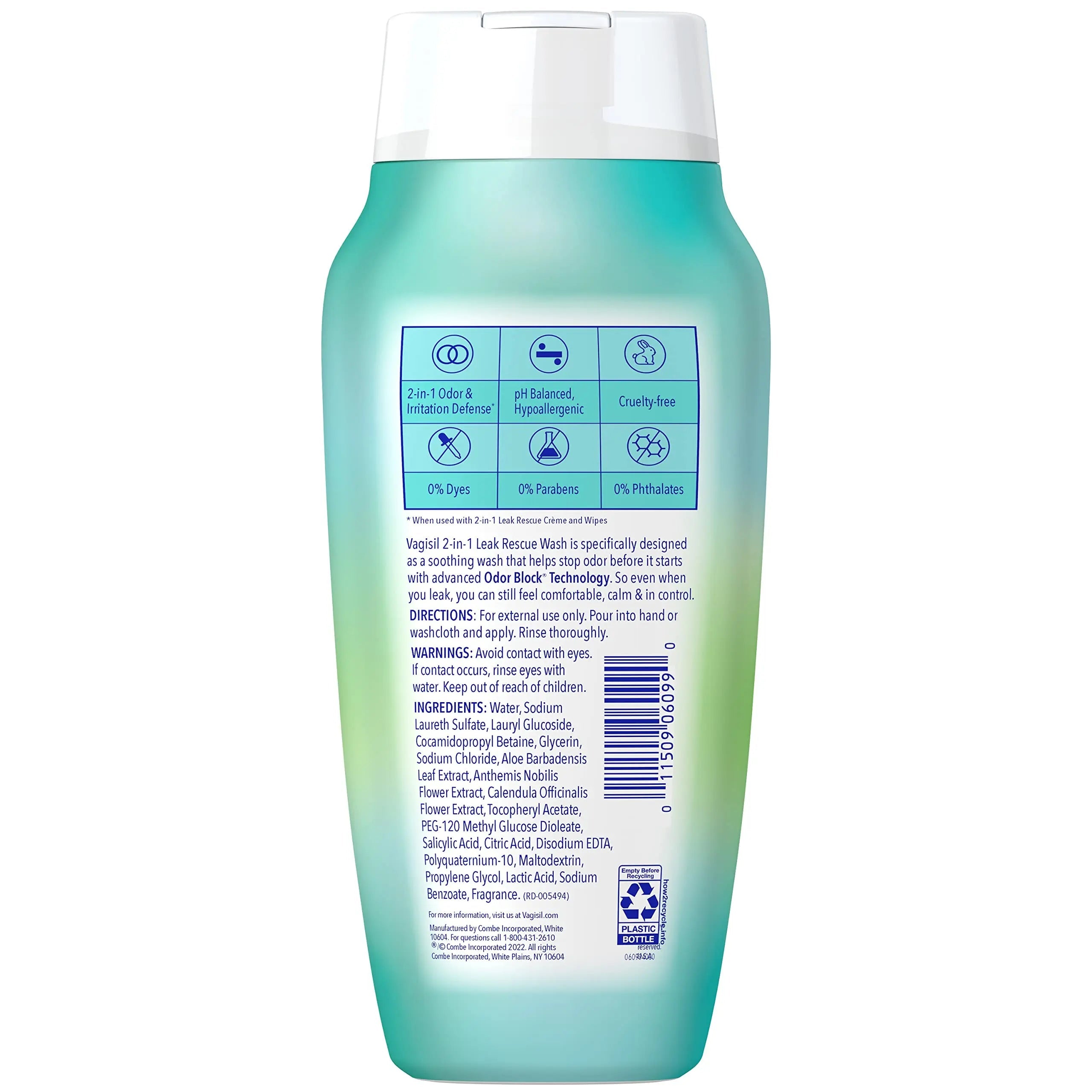 Vagisil 2-in-1 Leak Rescue Daily Intimate Feminine Wash for Women, Gynecologist Tested & Hypoallergenic Vagisil Au supplements