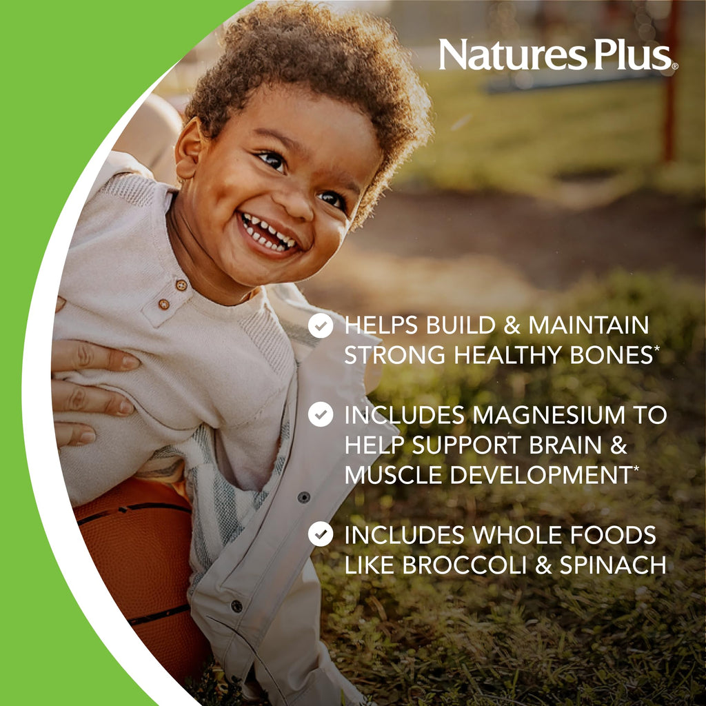 NaturesPlus Animal Parade Sugar-Free Children's Calcium, Vanilla Sundae Flavor - 90 Chewable Animal Shaped Tablets, Pack of 2 - Magnesium for Bone Health - Gluten Free - 90 Servings NaturesPlus Au supplements