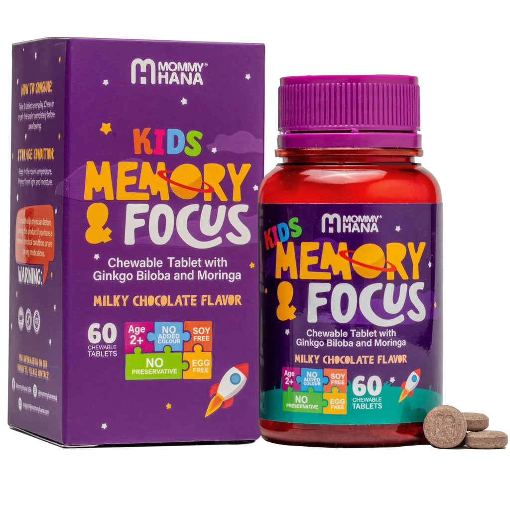 Chewable Chocolate Kids Multivitamin with Probiotic, Vitamin C, Ginkgo Nut, Colostrum, Moringa - Kids Vitamins Immune Support MOMMY HANA Au supplements