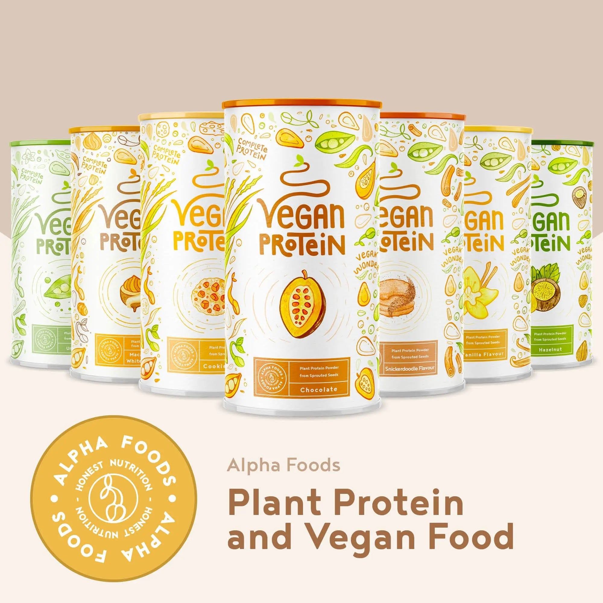 Alpha Foods Vegan Protein Powder - Muscle Building Powder with Amino Acids Alpha Foods Au supplements