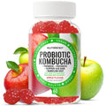 NutraPep Probiotic Kombucha Gummies - Women Men Probiotic Prebiotic Probiotic Blend for Gut Health Bloating Metabolism Support with Slippery Elm Bark Dandelion Root - Vegan Gluten Free Apple Flavor NutraPep Au supplements
