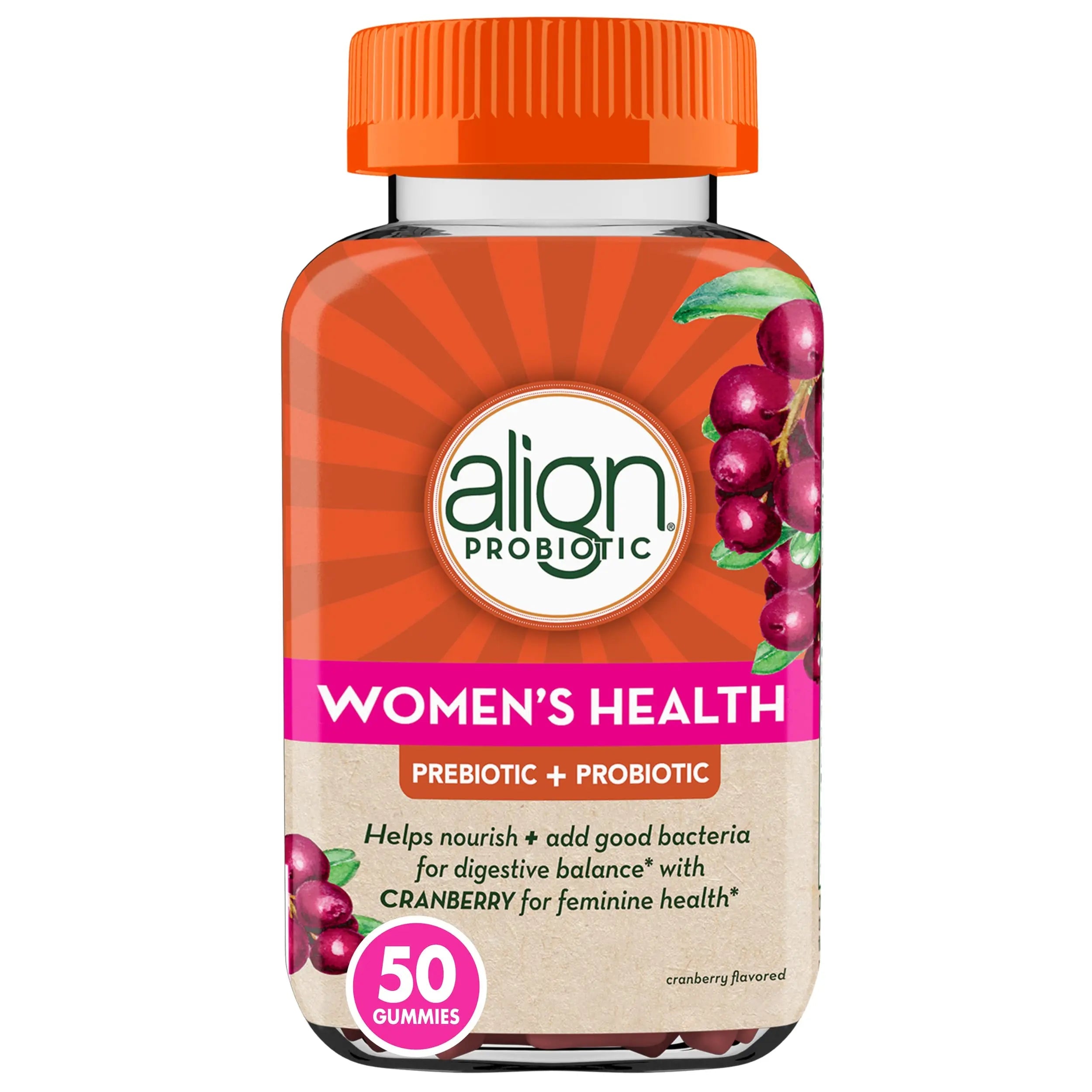 Align Digestive Health Prebiotic + Probiotic Supplement Gummies in Natural Fruit Flavors Align Au supplements