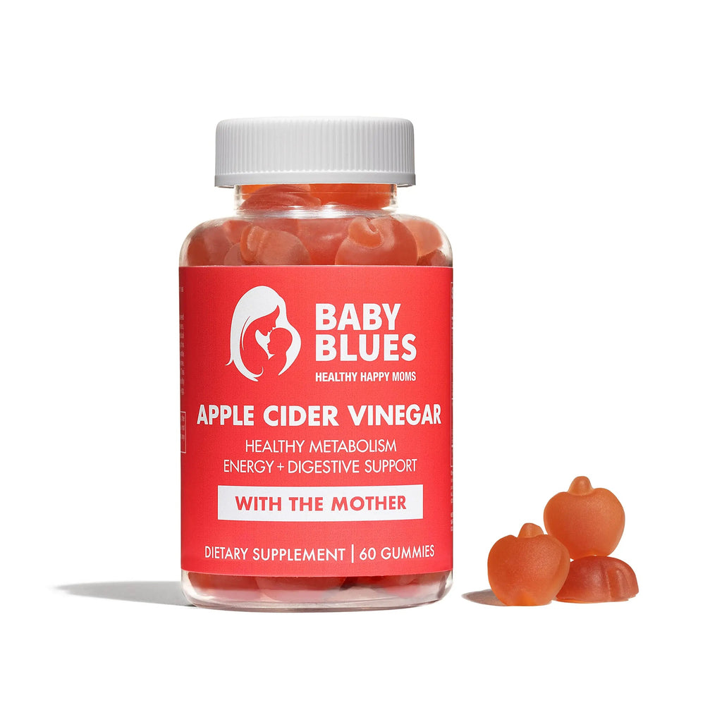 Baby Blues Apple Cider Vinegar Gummies - Vegan, Non-GMO & Gluten-Free, Postpartum Dietary Supplement Baby Blues Au supplements