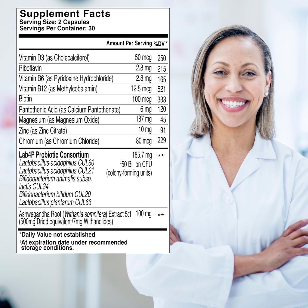 Health & Her Weight Management Probiotics for Women - Perimenopause & Menopause Supplement - Clinically Studied 50bn CFU Probiotics to Support Gut Health, Energy, Mood & Mind, Vegan (60 ct - 1 Month) Health and Her Au supplements