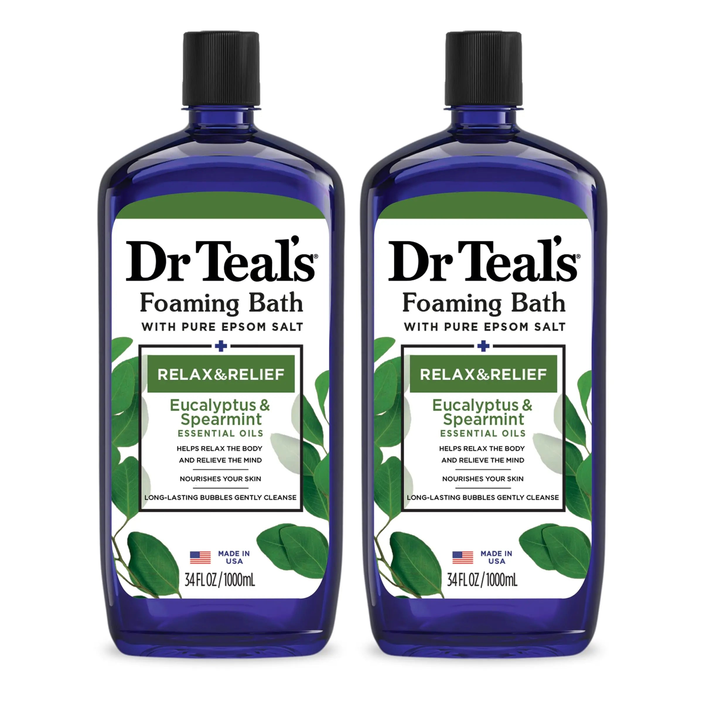 Dr Teal's Foaming Bath with Pure Epsom Salt, Relax & Relief with Eucalyptus & Spearmint Dr Teal's Au supplements
