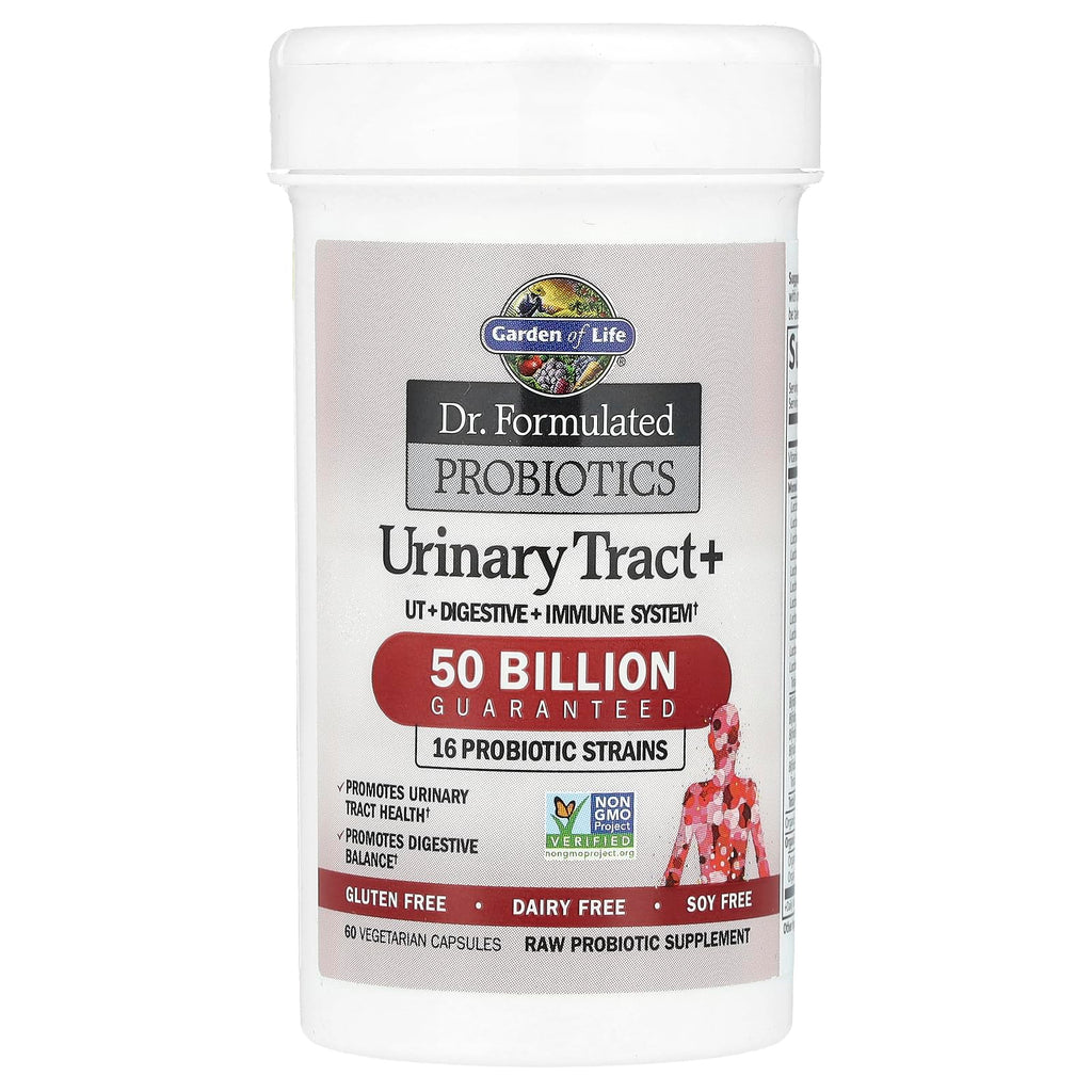 Garden of Life Dr. Formulated Probiotics Urinary Tract+ - 50 Billion CFU - Supports Digestive, Immune & Urinary Tract Health