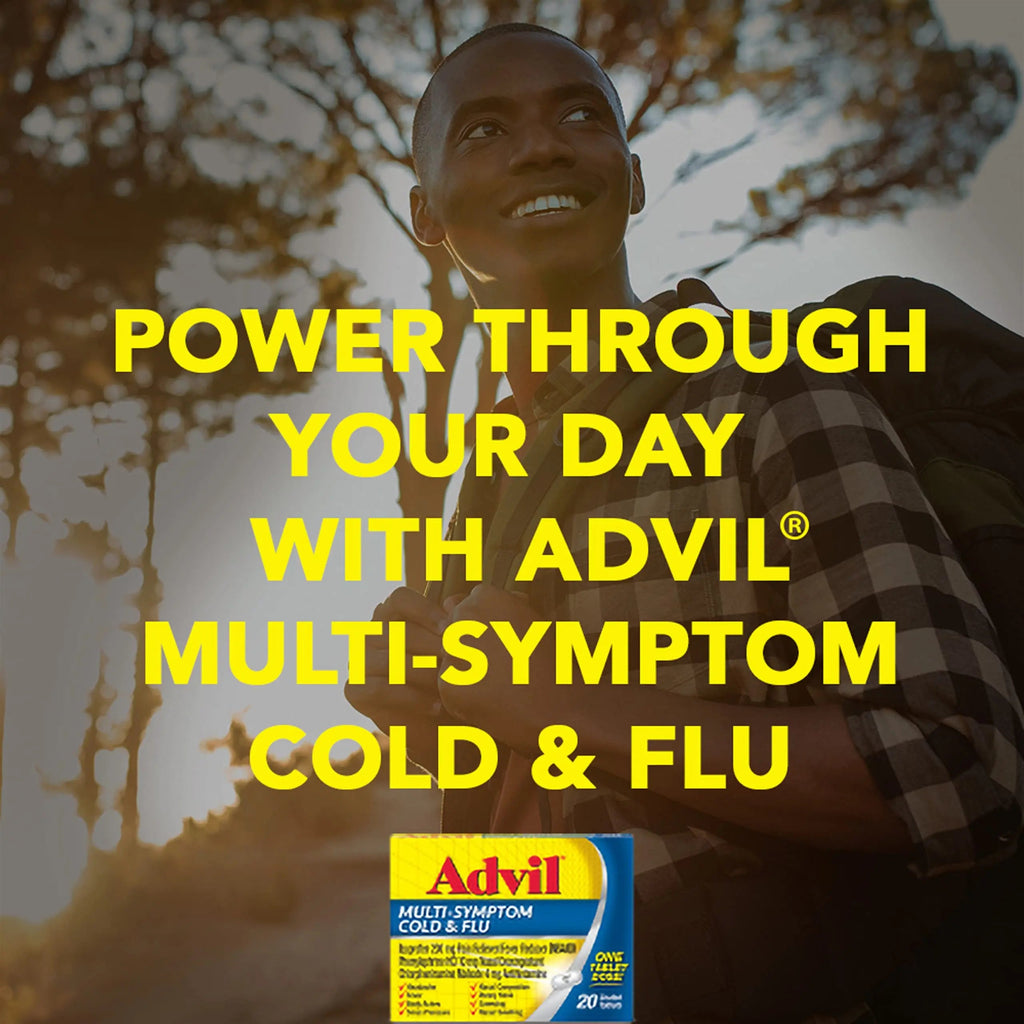 Advil Multi Symptom Cold and Flu Medicine, Cold Medicine for Adults with Ibuprofen, Phenylephrine HCL Advil Au supplements