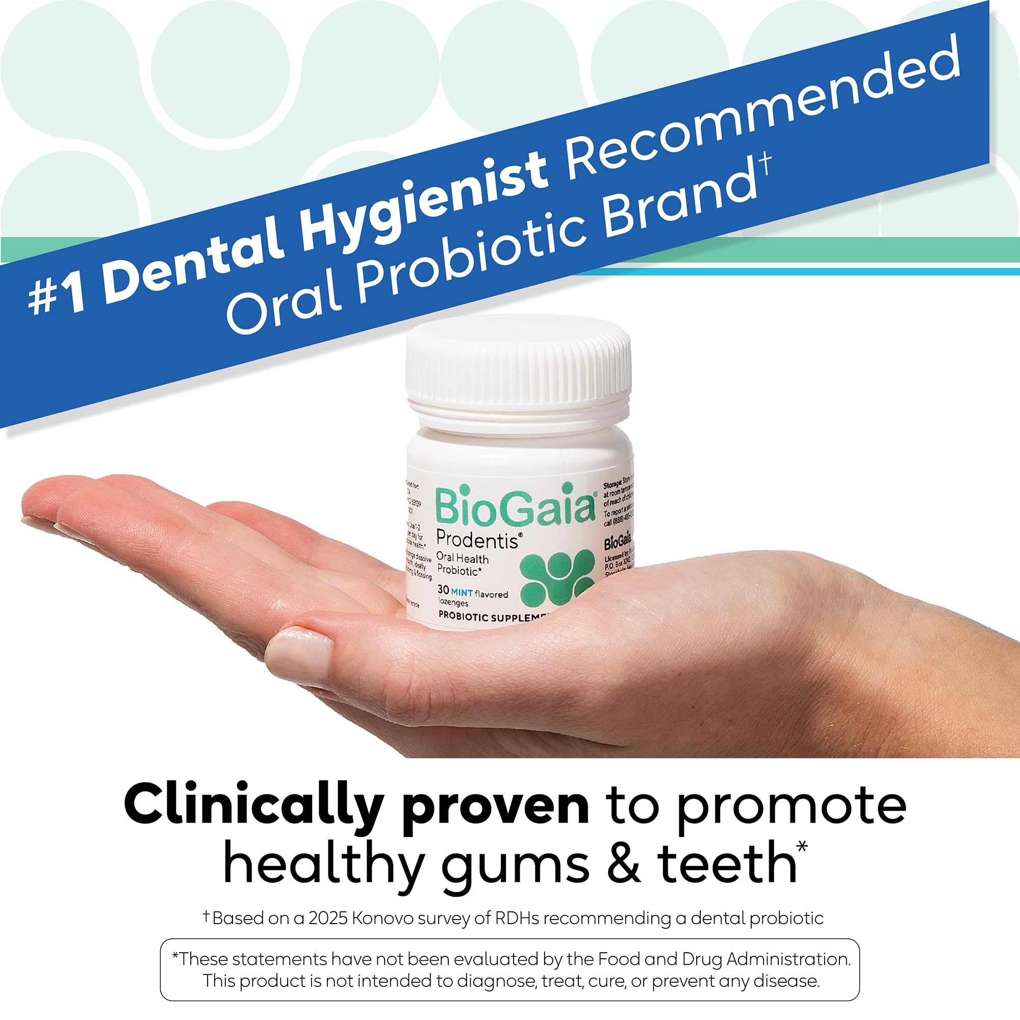 BioGaia Prodentis | Oral Probiotics | Promotes Healthy Gums & Teeth | Defends Against Bad Breath & Dental Problems | Improves Oral Health