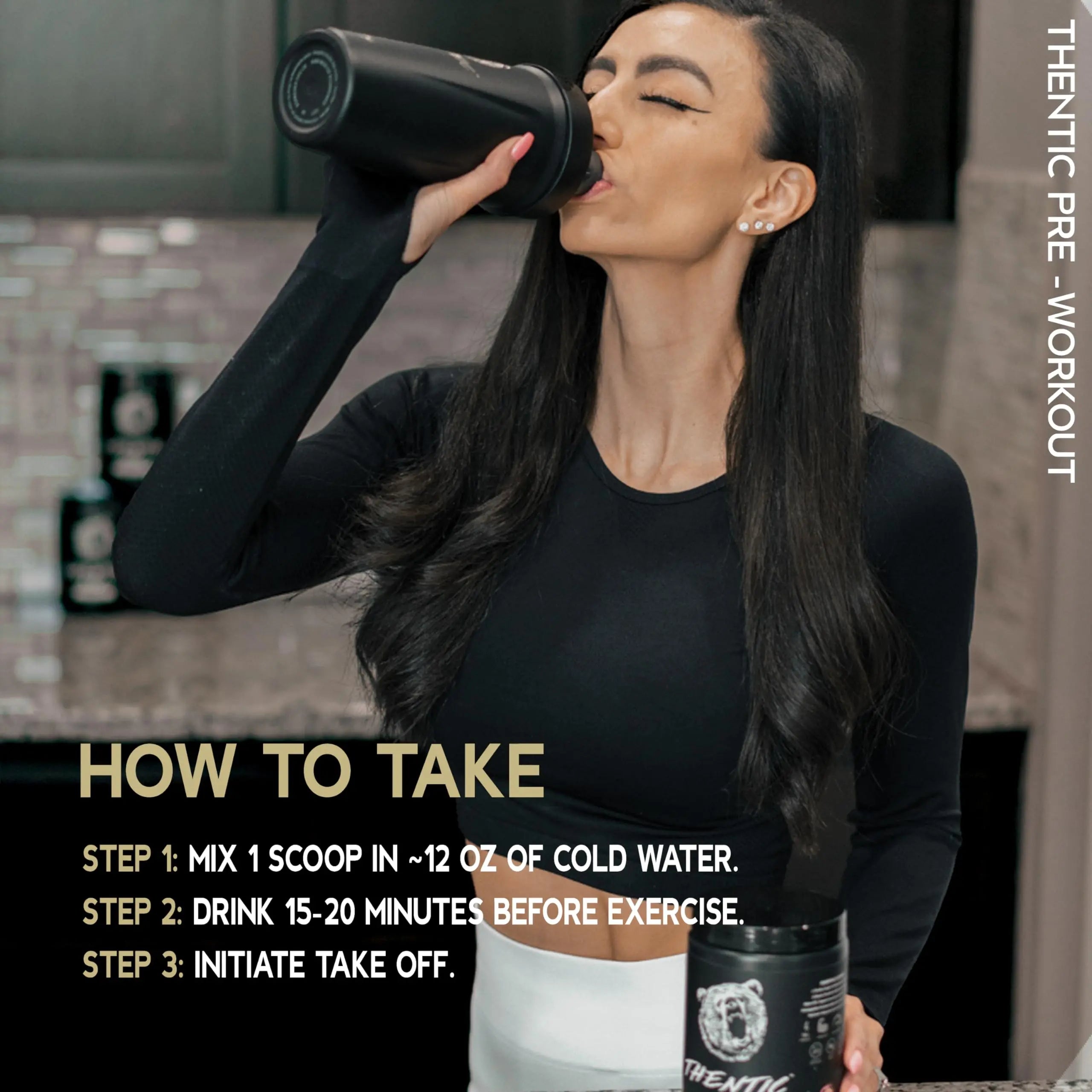 THENTIC Caffeine Free Pre Workout - Naturally Flavored & Sweetened Nootropic Non-Stim THENTIC Au supplements