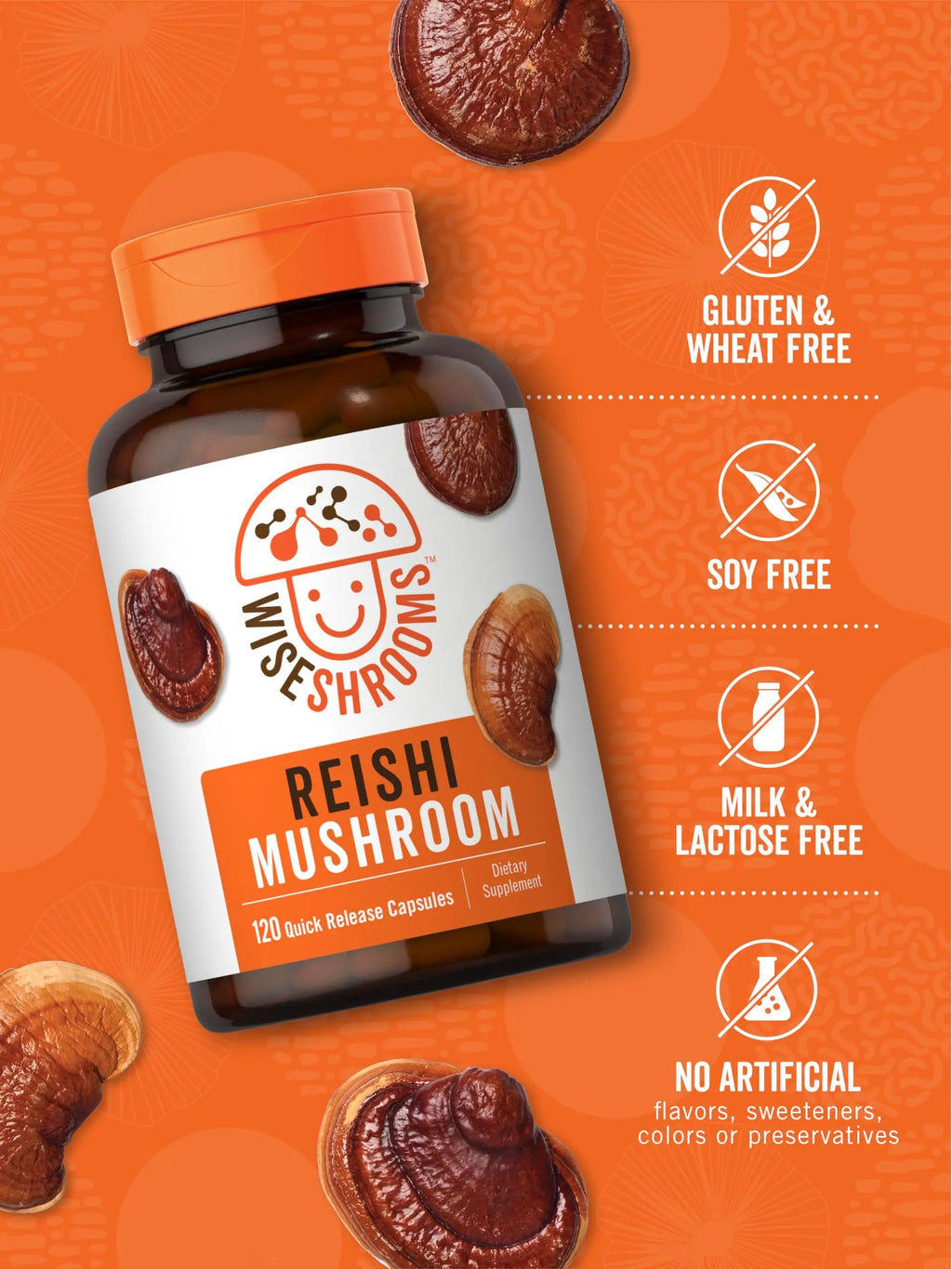 Carlyle Reishi Mushroom Capsules 5000 mg |120 Count | Non-GMO and Gluten Free Extract Carlyle Au supplements
