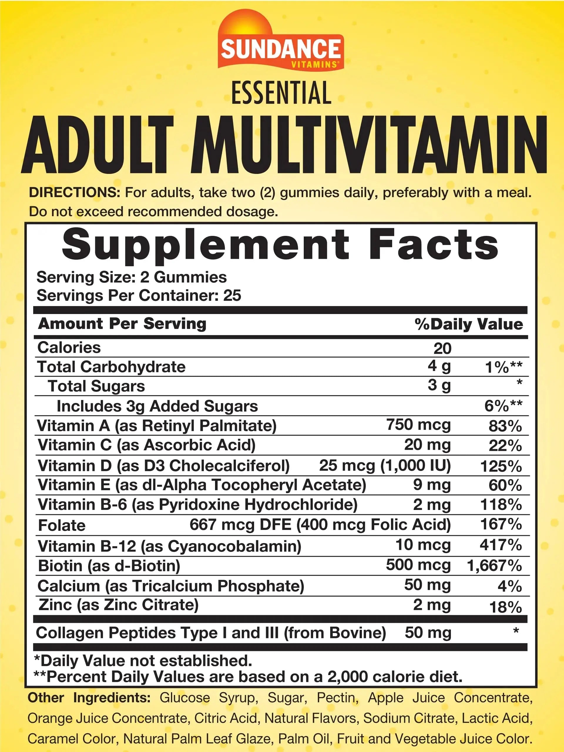 Sundance Multivitamin Gummies for Adults | for Men & Women | Mixed Berry Flavor | Non-GMO and Gluten Free Supplement Sundance Au supplements