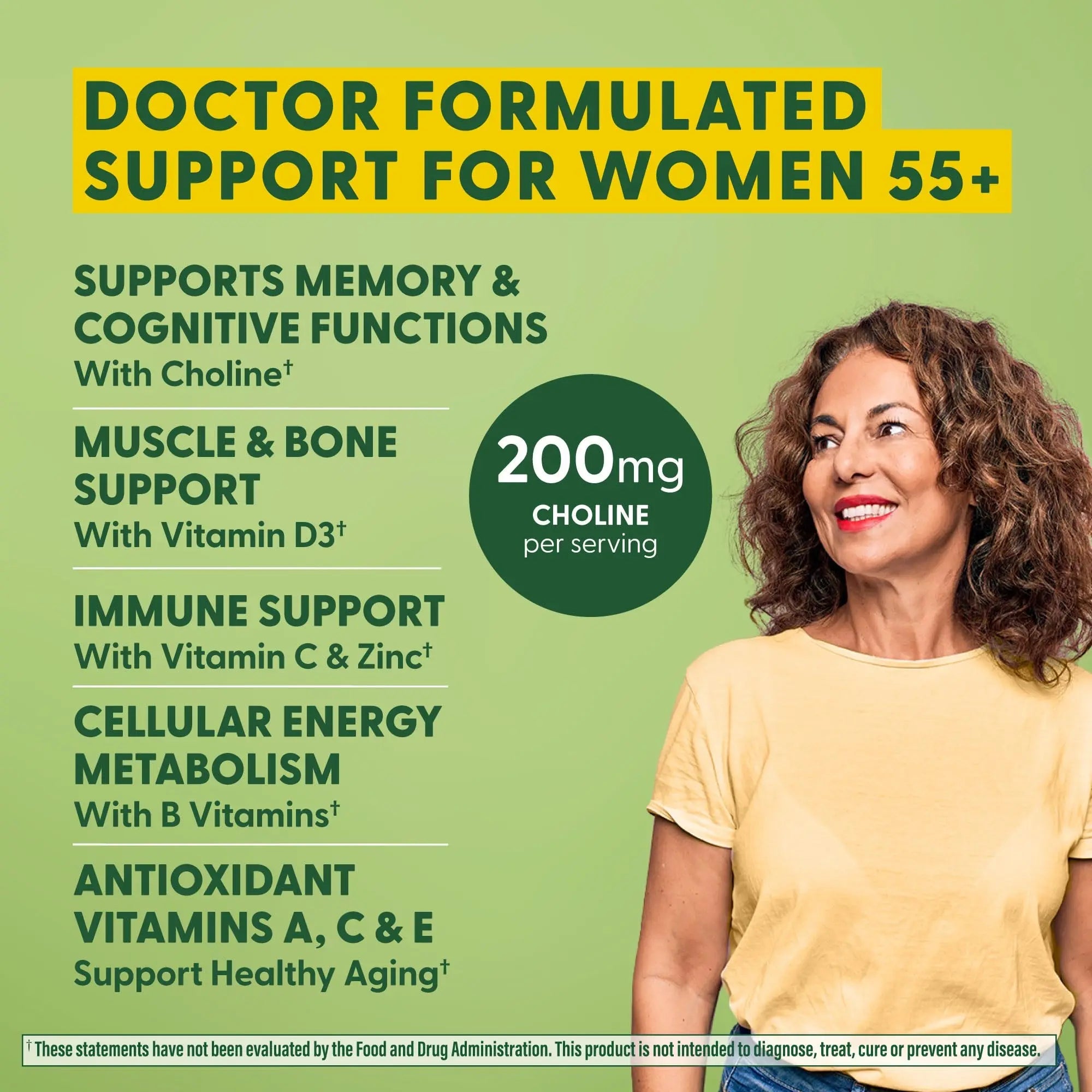 MegaFood, Multi for Women 55+, Supports Optimal Health and Wellbeing, Multivitamin and Mineral Dietary Supplement, Gluten Free, Vegetarian, 60 tablets (30 servings) MegaFood Au supplements