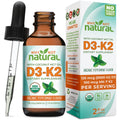 Why Not Natural Organic Vitamin D3 K2 (MK-7) Liquid Drops, 5000 IU of sublingual D3 with Coconut MCT Oil