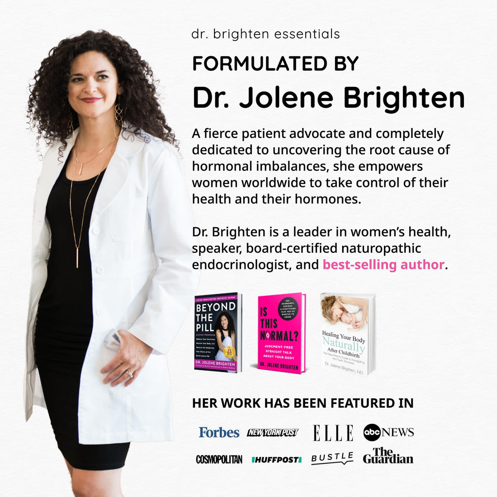Dr. Brighten Balance - Hormone Balance for Women with Chasteberry and DIM - Targets Hormonal Acne, Period Issues, & PMS - Vegan, Non-GMO Dr. Brighten Au supplements