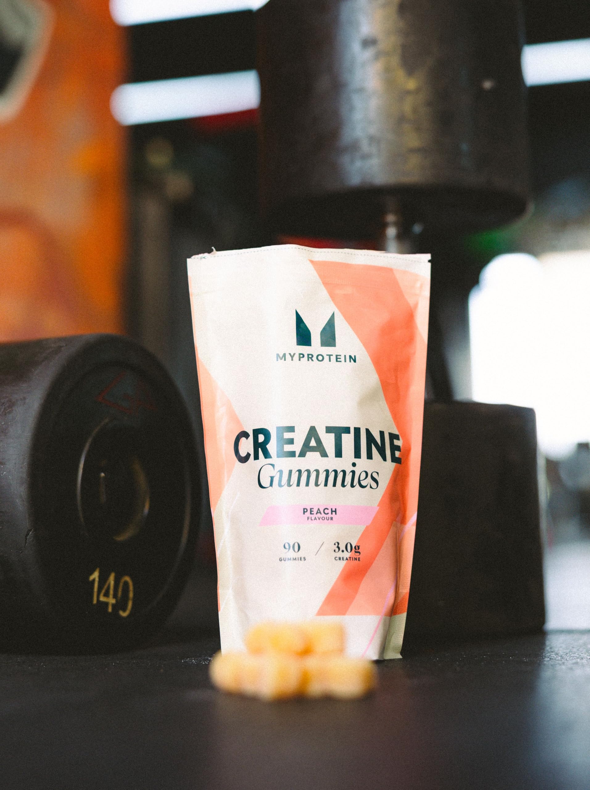 Myprotein Creatine Gummies, 5g Creatine Monohydrate per Serving, Peach, 90 Count, 18 Servings, Chewable Post/Pre Workout Strength & Recovery Sports Nutrition Supplement, Vegan, Non-GMO Myprotein Au supplements