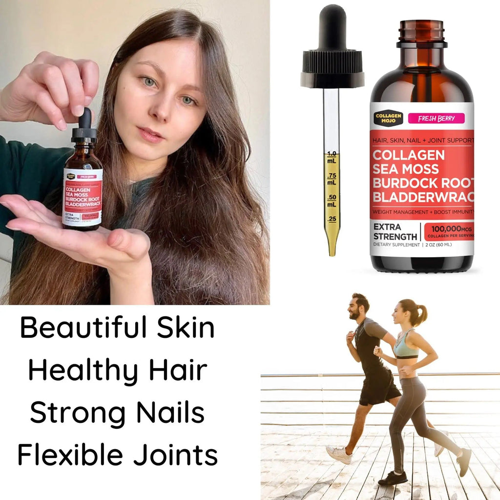 Collagen Mojo Liquid Collagen Peptides with Sea Moss, Burdock Root & Bladderwrack Collagen Mojo Au supplements