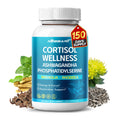 CORTISOL Wellness Ashwagandha 14-in-1 Natural Blend with Phosphatidylserine Magnolia Rhodiola St. John's Wort Peppermint Bacopa - 150 Count NESSARIT Au supplements