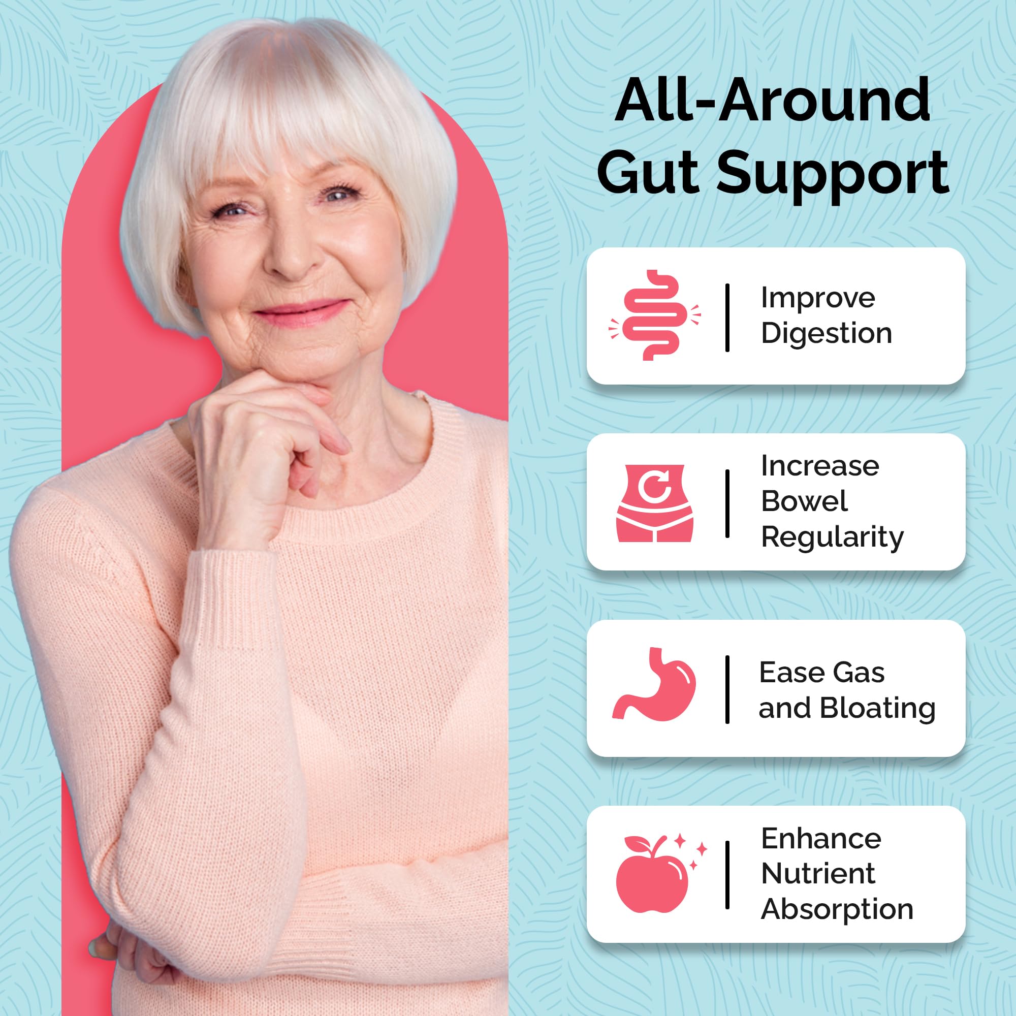 UpWellness Total Revive+ Digestive Enzymes - Broad-Spectrum Enzymes for Digestive Health - Supports Gut Health and Nutrient Absorption