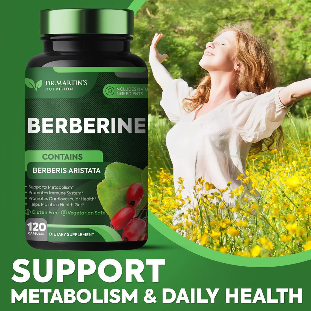 Potent 1200mg Berberine Supplement | 120 Capsules | Berberine HCL Supplement For Healthy DR. MARTIN'S NUTRITION Au supplements