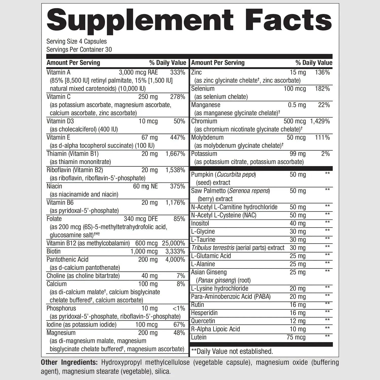 PureFormulas PureMulti for Men - Daily Comprehensive Multivitamin for Men's Health, Vitality, Energy, Focus, & Performance. Mens Vitamins A, C, D, E, & B12 PureFormulas Au supplements