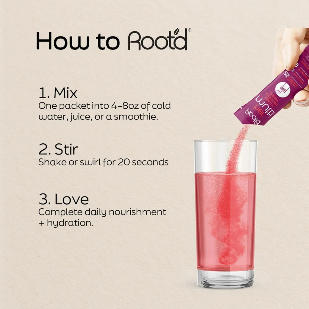 Root'd Multivitamin Powder for Women - 25 Vitamins & Minerals with 3X Electrolytes, 9 Organic Superfoods, Probiotics & Enzymes Root'd Au supplements
