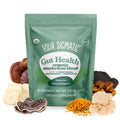 Four Sigmatic Gut Health Mushroom Blend | Organic Mushroom Powder Complex with Turkey Tail, Lion’s Mane, Cordyceps, Chaga, Probiotics and More